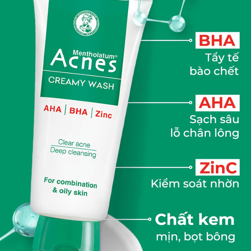 26704_16_20250905150854-1.png Sữa Rửa Mặt Mentholatum Acnes Creamy Wash 100g - Sữa Rửa Mặt Acnes Dành Cho Da Dầu Nhờn - 8935006530966