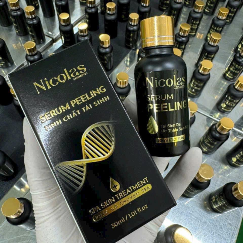 26708_13_20250906092959-1.png Combo Tái Sinh Nicolas - Serum Peeling 30ml & Kem Face Men Tảo Xanh Collagen 5g - 8938549741158