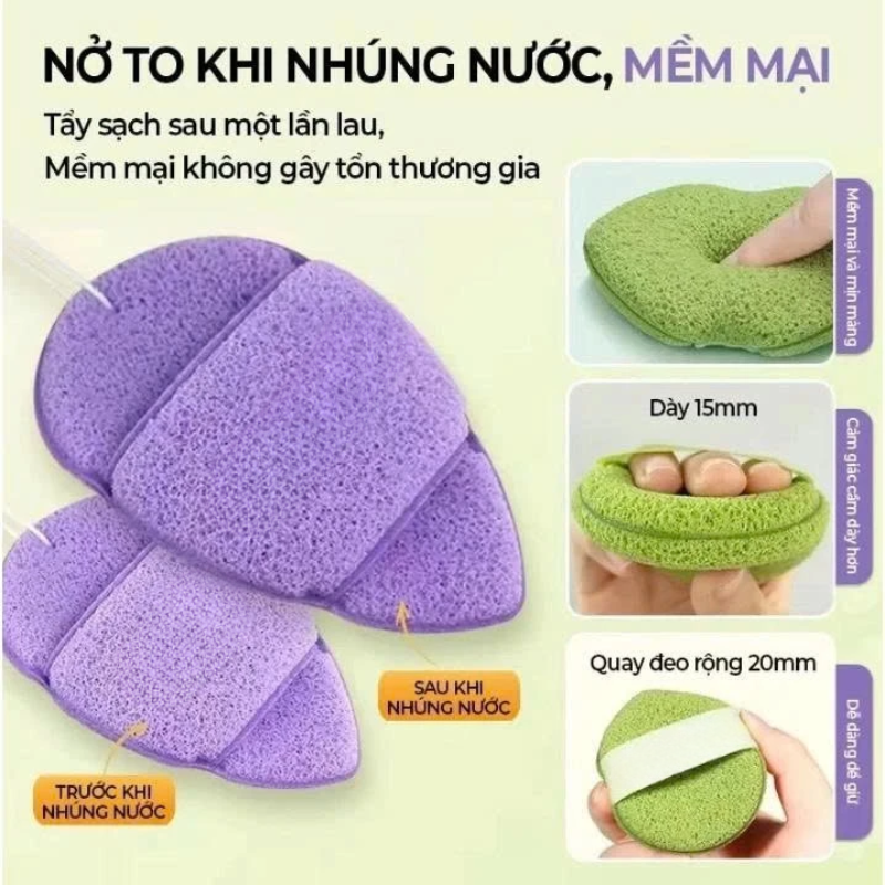 26764_4_20250917172726-1.png Hộp 3 Miếng Bông Mút Rửa Mặt Bọt Biển Xunfuji (Không Chữ) - 6975008752241