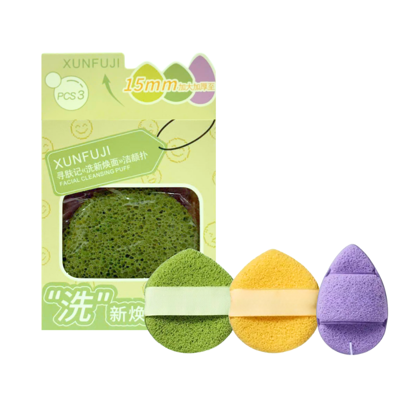 Phân phối hộp 3 Miếng Bông Mút Rửa Mặt Bọt Biển Xunfuji (Không Chữ) 7 Phân phối hộp 3 Miếng Bông Mút Rửa Mặt Bọt Biển Xunfuji (Không Chữ)