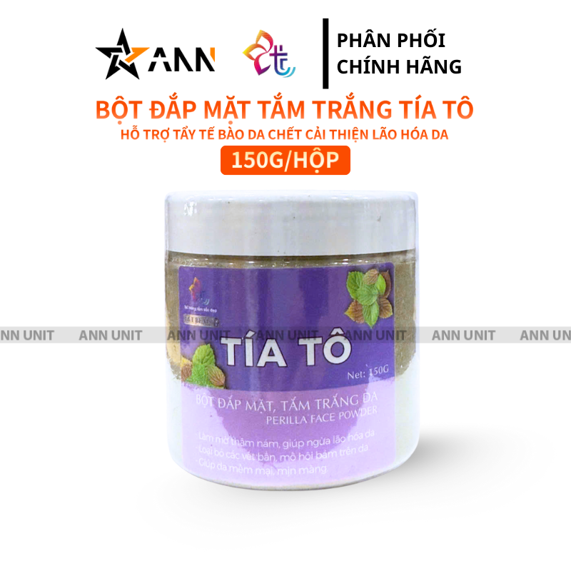 26803_8_20250929120219-1.png Bột Đắp Mặt Tắm Trắng Da Tía Tô Nguyên Chất T&T Beauty 150g/Hộp - 8936148011450