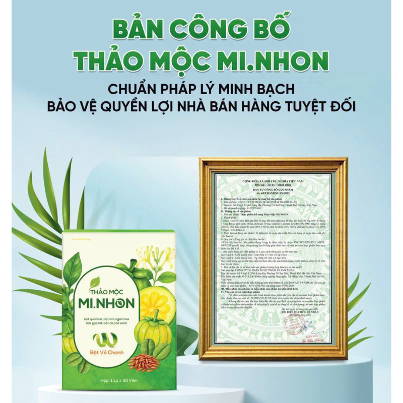 26819_4_20251004164902-1.png Thảo Mộc Giảm Cân Mi Nhon 1 Lọ 30 Viên - 8938535121131