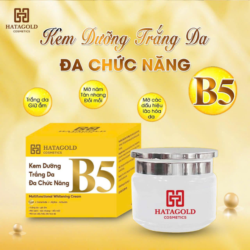 Bảng giá sỉ kem Dưỡng Sáng Da B5 Hatagold Cosmetics Màu Trắng 10g 7 Bảng giá sỉ kem Dưỡng Sáng Da B5 Hatagold Cosmetics Màu Trắng 10g
