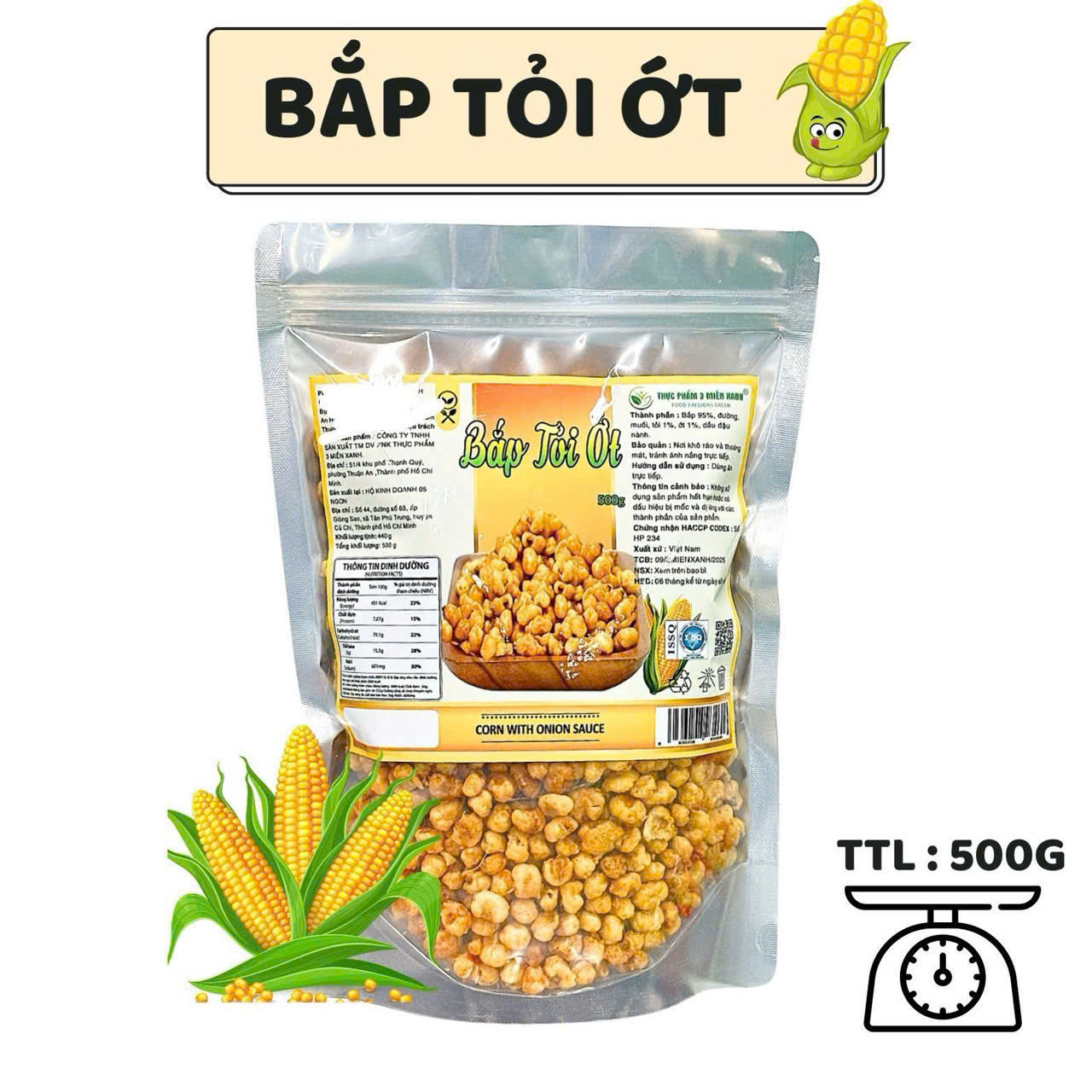 26823_z7202073332326-bc391c96f0e2cb4248ca5c967840800a_20251110165455-2.png Bắp Tỏi Ớt 500g Thơm Ngon Túi Zip - 8936208934606