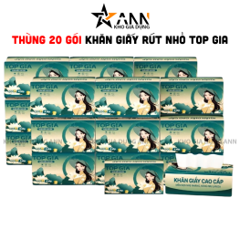 1 Thùng 20 Gói Khăn Giấy Ăn Sắc Việt Top Gia Loại Nhỏ - KGR11
