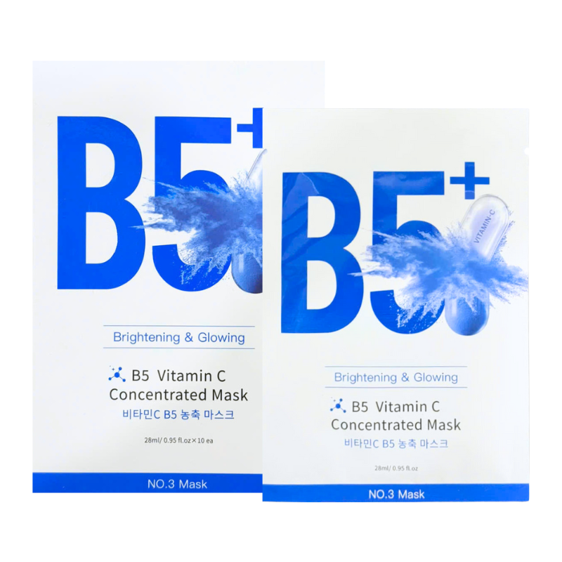 Bảng giá sỉ hộp 10 Miếng Mặt Nạ Phục Hồi B5+ Vitamin C Concentrated Mask 28ml/Miếng - Màu Xanh 8 Bảng giá sỉ hộp 10 Miếng Mặt Nạ Phục Hồi B5+ Vitamin C Concentrated Mask 28ml/Miếng - Màu Xanh