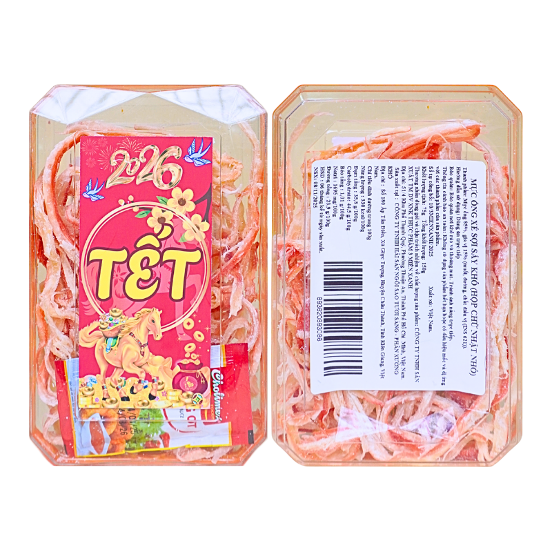 Mực Ống Gia Vị Sấy Khô Xé Sợi 150g - Hộp Chữ Nhật Nhỏ Hộp Quà Tết 2026 7 Mực Ống Gia Vị Sấy Khô Xé Sợi 150g - Hộp Chữ Nhật Nhỏ Hộp Quà Tết 2026