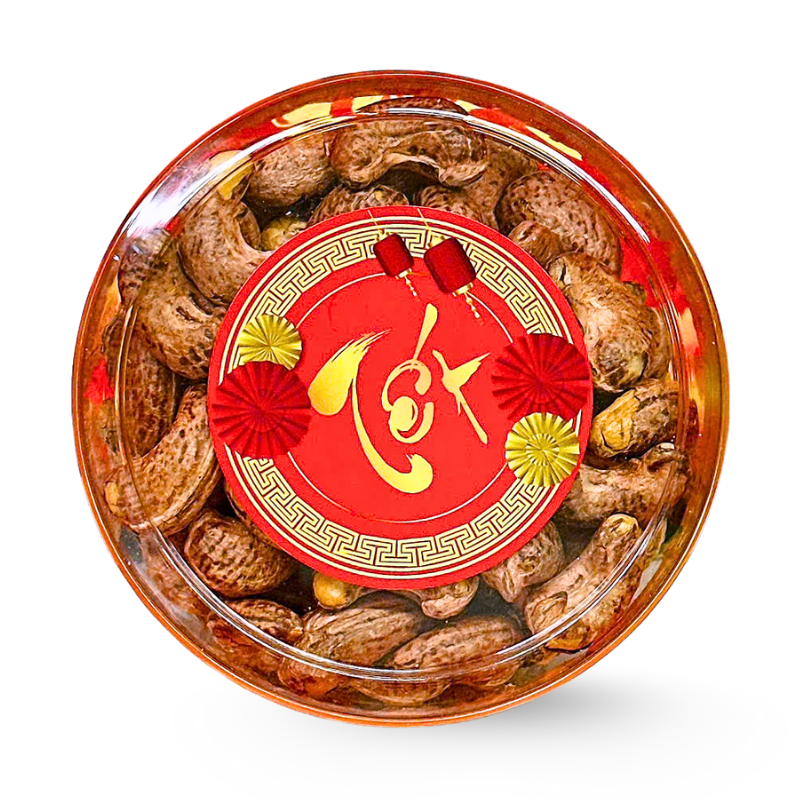 Hạt Điều Rang Muối Còn Vỏ Lụa 230g Hộp Tròn Nhỏ 7 Hạt Điều Rang Muối Còn Vỏ Lụa 230g Hộp Tròn Nhỏ