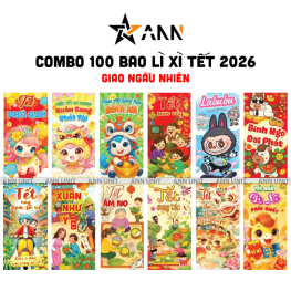 Combo 100 Bao Lì Xì Tết Bính Ngọ 2026 - Khách Chọn Tối Đa 10 mẫu - LIXI2026