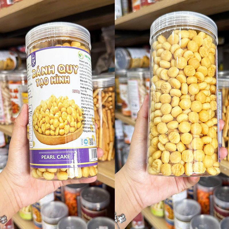 Bánh Quy Tạo Hình (Quy Hạt Ngọc) 250g Hũ 6 Bánh Quy Tạo Hình (Quy Hạt Ngọc) 250g Hũ