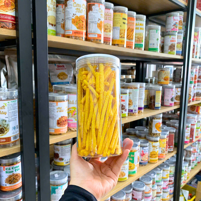 Snack Hương Khoai Tây Ống Vàng Thơm Ngon 200g - Hộp Pet 5 Snack Hương Khoai Tây Ống Vàng Thơm Ngon 200g - Hộp Pet