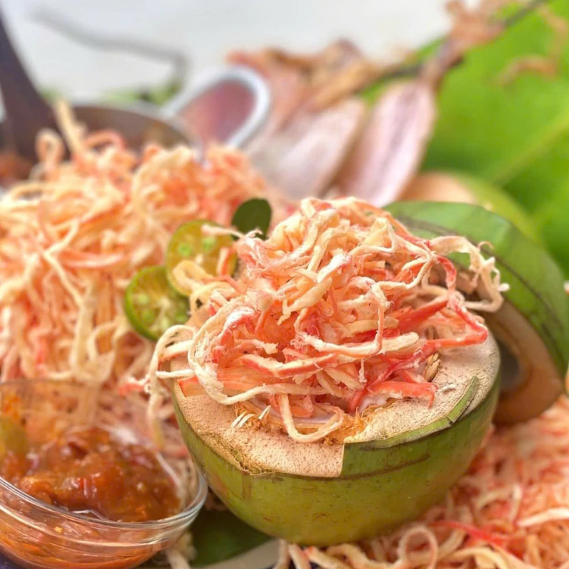 Mực Ống Xé Sợi Sấy Khô 300g - Túi Zip Bạc 5 Mực Ống Xé Sợi Sấy Khô 300g - Túi Zip Bạc