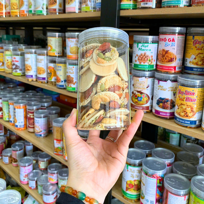 Bánh Đồng Tiền Hạt Dinh Dưỡng Thơm Ngon 350g - Hũ Pet 5 Bánh Đồng Tiền Hạt Dinh Dưỡng Thơm Ngon 350g - Hũ Pet