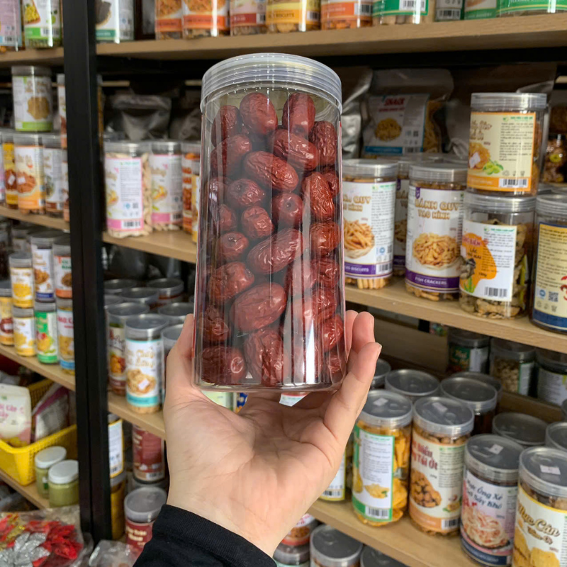 Táo Đỏ Khô Size Nhỏ 350g - Hộp Pet 5 Táo Đỏ Khô Size Nhỏ 350g - Hộp Pet