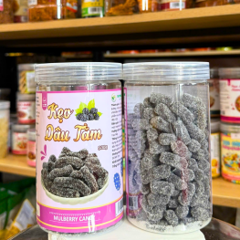 Kẹo Dâu Tằm Chua Ngọt 500g - Hộp Pet - KHDTCNHP500G