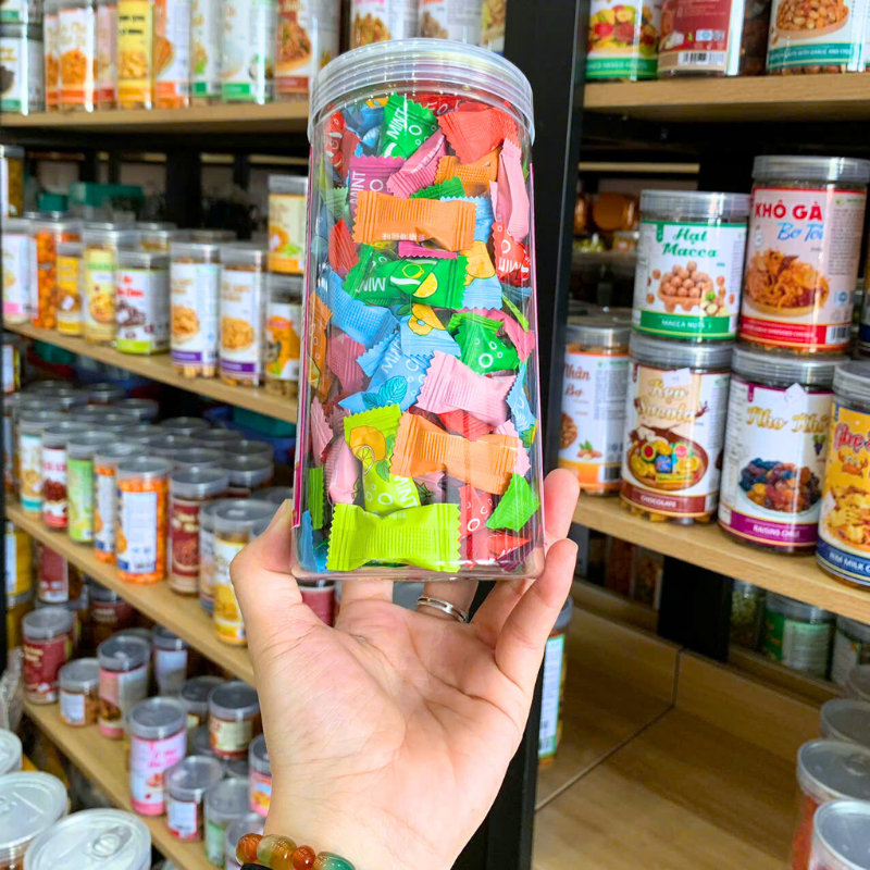 Kẹo C Không Đường 250g - Hộp Pet 5 Kẹo C Không Đường 250g - Hộp Pet