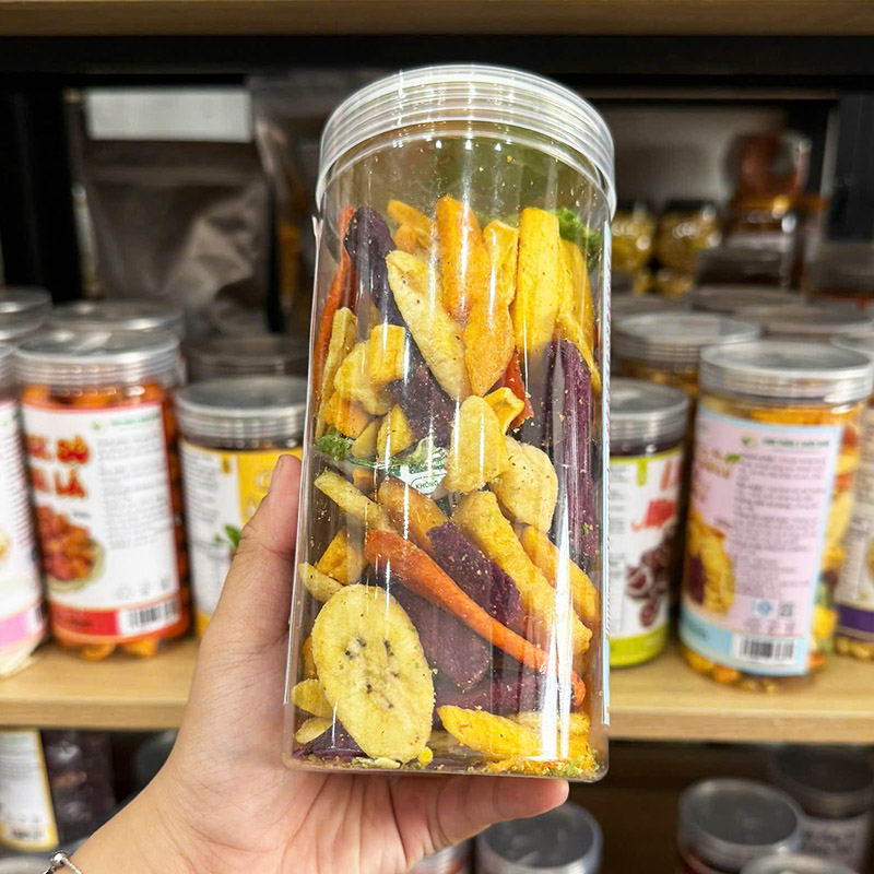 Phân phối trái Cây Sấy Thơm Ngon 300g - Hộp Pet 5 Phân phối trái Cây Sấy Thơm Ngon 300g - Hộp Pet