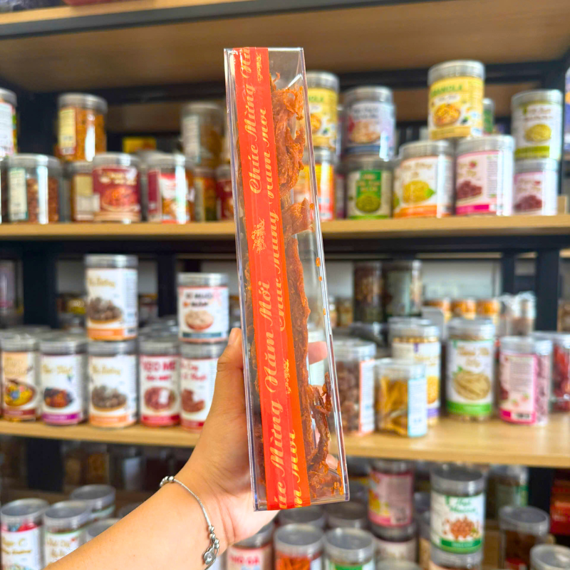 Khô Trâu Xé Sợi Tẩm Vị Bò Thơm Ngon 400g - Hộp Chữ Nhật Lớn 5 Khô Trâu Xé Sợi Tẩm Vị Bò Thơm Ngon 400g - Hộp Chữ Nhật Lớn