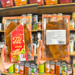 Khô Trâu Miếng Tẩm Vị Bò Thơm Ngon 400g - Hộp Chữ Nhật - KTMTVBHCN400G