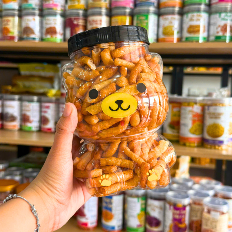 Thèo Lèo Mặn Thơm Ngon 400g - Hộp Gấu Lớn 7 Thèo Lèo Mặn Thơm Ngon 400g - Hộp Gấu Lớn