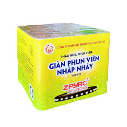 Pháo Hoa Z121 Giàn Phun Nhấp Nháy Loại 25 Ống - Hộp Xanh - Mẫu Chào Xuân 2026 - PHOHOAZ12102