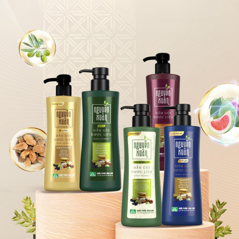 27385_60_20251213155437.png Dầu Gội Dược Liệu Nguyên Xuân Cho Tóc Hư Tổn 450ml - Xanh Lá Đậm - DGTDNXXLD450
