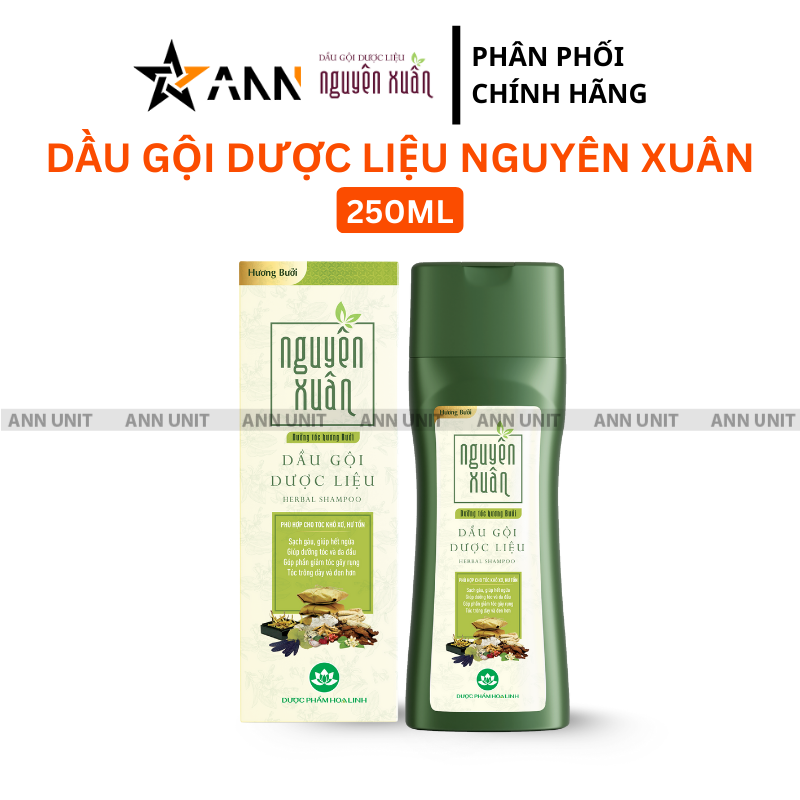 27391_19_20251213154145.png Dầu Gội Nguyên Xuân Dược Liệu Dưỡng Tóc Hương Bưởi 250ml - Xanh Lá Nhạt - DGTDNXXLN250