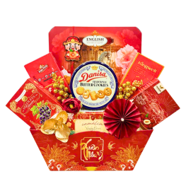 Giỏ Quà Tết - Quà Tặng Tết Sang Trọng - Quà Trang Trí Tết - QTTT10