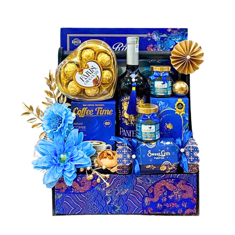 Giỏ Quà Tết 9 Món - Quà Tặng Tết Sang Trọng - Quà Trang Trí Tết 8 Giỏ Quà Tết 9 Món - Quà Tặng Tết Sang Trọng - Quà Trang Trí Tết