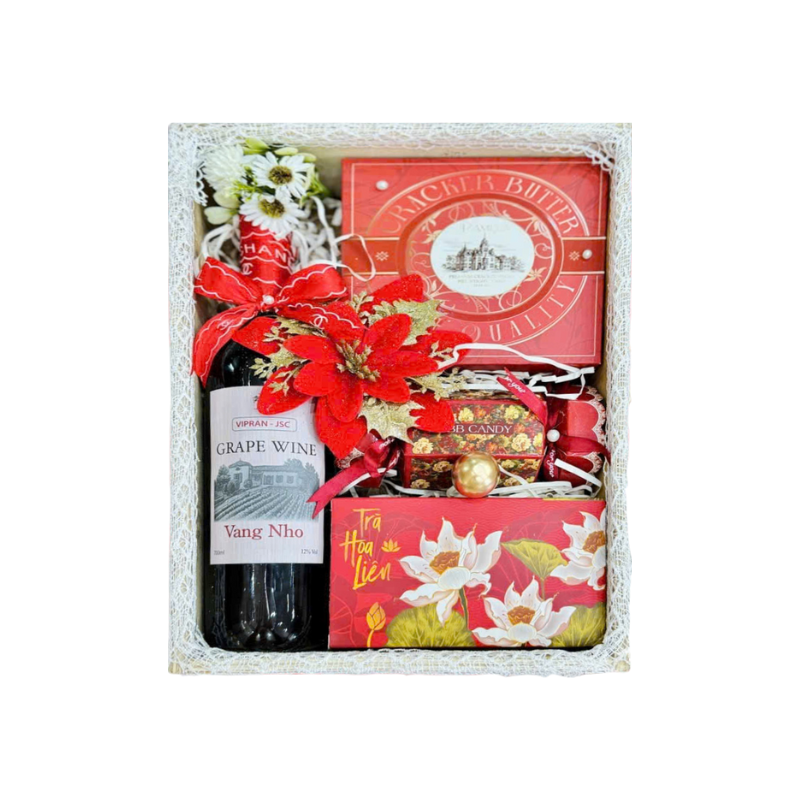 Sỉ hộp Quà Tết Chữ Nhật Rượu Vang Nho - Quà Tặng Tết - Quà Trang Trí Tết 8 Sỉ hộp Quà Tết Chữ Nhật Rượu Vang Nho - Quà Tặng Tết - Quà Trang Trí Tết