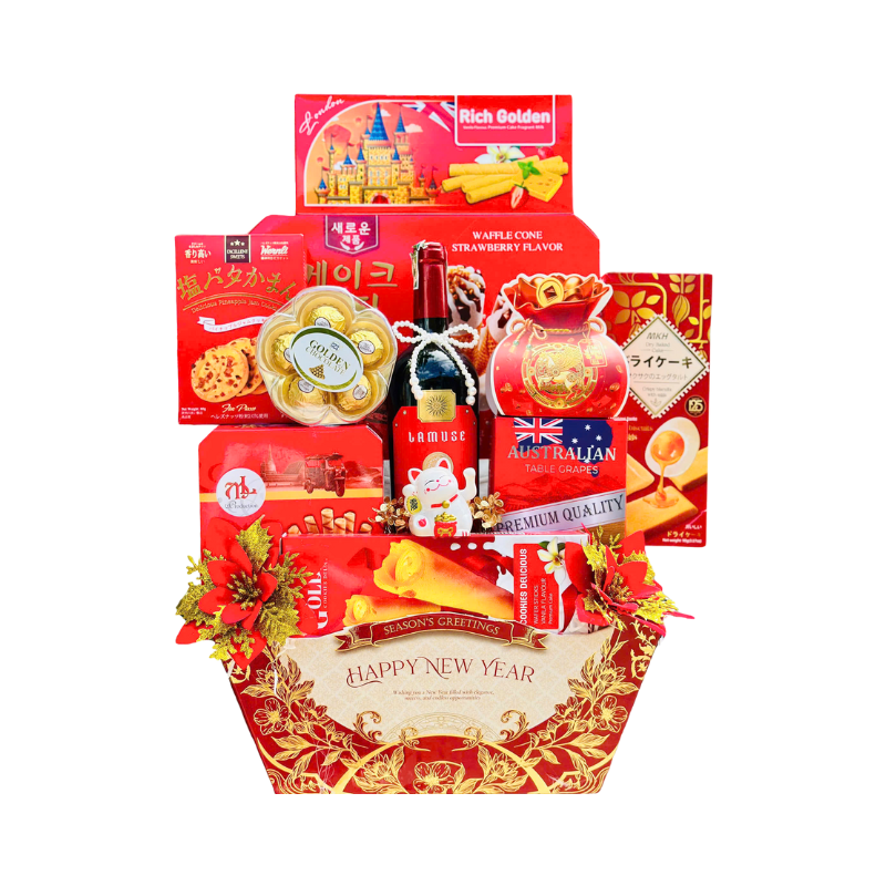 Hộp Quà Tết Rượu Bánh Kẹo Sang Trọng – Set Quà Cao Cấp - Quà Trang Trí Tết Biếu Ai Cũng Hợp 5 Hộp Quà Tết Rượu Bánh Kẹo Sang Trọng – Set Quà Cao Cấp - Quà Trang Trí Tết Biếu Ai Cũng Hợp