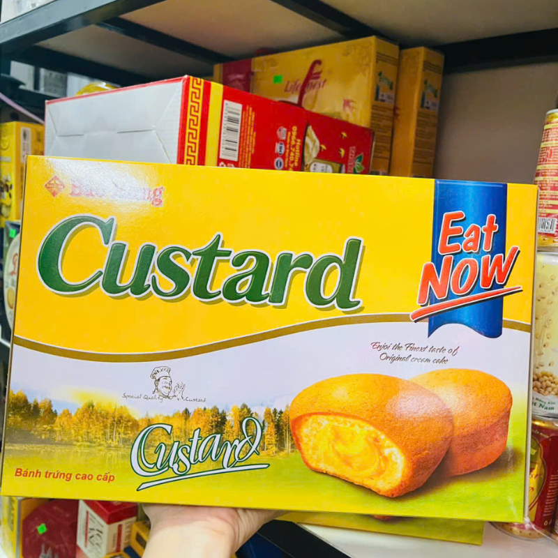 Bánh Bông Lan Custard Bảo Hưng - Bánh Trứng Trang Trí Tết 4 Bánh Bông Lan Custard Bảo Hưng - Bánh Trứng Trang Trí Tết