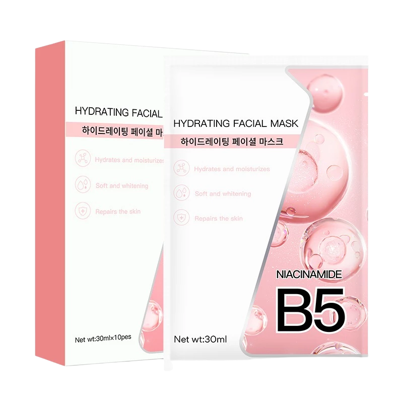 Sỉ hộp 10 Miếng Mặt Nạ B5 Hydrating Facial Mask Màu Hồng Cam 6 Sỉ hộp 10 Miếng Mặt Nạ B5 Hydrating Facial Mask Màu Hồng Cam