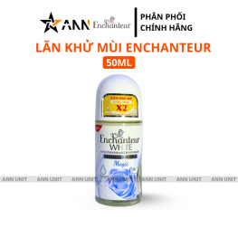 Lăn Khử Mùi Enchanteur Magic 72h 50ml - Lăn Nách Dưỡng Sáng Da Màu Xanh Dương - 8935212804103
