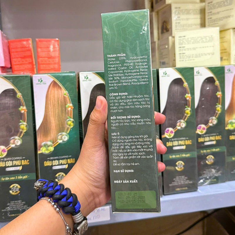 27759_11_20251224162259.png Dầu Gội Phủ Bạc Hồng Tâm Màu Nâu 200ml - 8938529135359