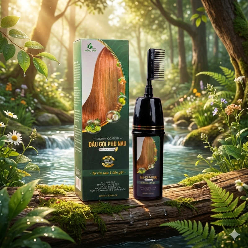 27759_9_20251224162257.png Dầu Gội Phủ Bạc Hồng Tâm Màu Nâu 200ml - 8938529135359