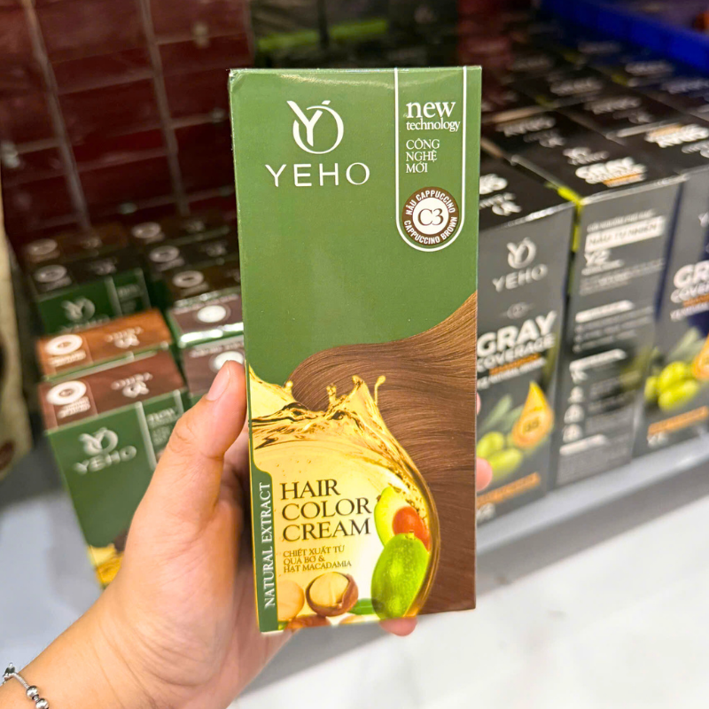 27767_48_20251225122405.png Kem Nhuộm Phủ Bạc Yeho C3 Màu Nâu Cà Phê - Kem Nhuộm Yeho - 8936208981273