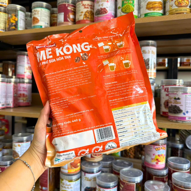 Cà Phê Mê Kông - Cà Phê Sữa Hòa Tan Đậm Vị Maccoffee 20 Gói 5 Cà Phê Mê Kông - Cà Phê Sữa Hòa Tan Đậm Vị Maccoffee 20 Gói