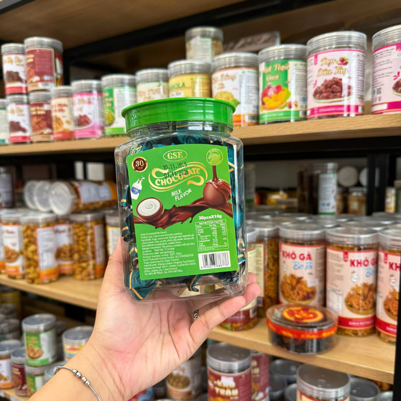 Phân phối kẹo Chocolate Gse - Kẹo Sô Cô La Thơm Ngon Vị Dâu - Nho Hộp 30 Cái x 10g 14 Phân phối kẹo Chocolate Gse - Kẹo Sô Cô La Thơm Ngon Vị Dâu - Nho Hộp 30 Cái x 10g