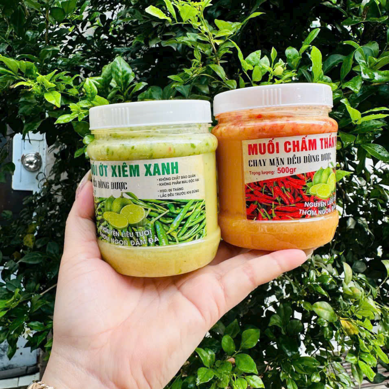 Muối Chấm Thơm Ngon 500g - Muối Ớt Xiêm Xanh Chay Mặn Đều Dùng Được 7 Muối Chấm Thơm Ngon 500g - Muối Ớt Xiêm Xanh Chay Mặn Đều Dùng Được