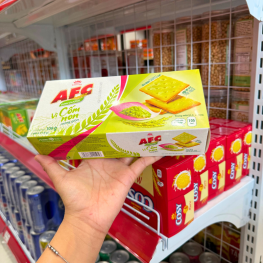 Bánh Afc Vị Cốm Non - Bánh Kinh Đô Afc Dinh Dưỡng 109g (5 Gói x 21,8g) - 8934680115056