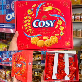 Bánh Cosy Kinh Đô - Bánh Quy Bơ Thập Cẩm Socola 315g (21 Gói x 15g) - (Kèm Túi) - 8934680115773