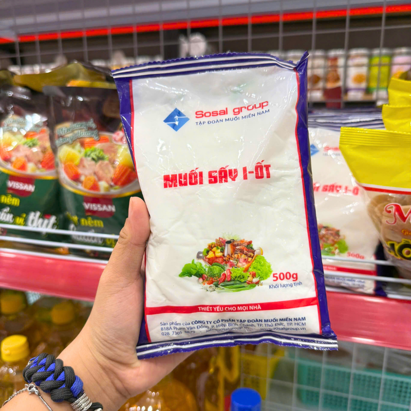 Muối Sấy I-Ốt SOSAL GROUP 500g 5 Muối Sấy I-Ốt SOSAL GROUP 500g