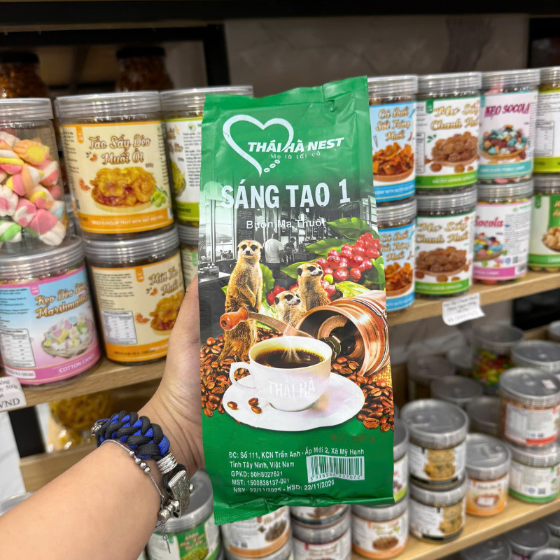 Cà Phê Chồn Buôn Ma Thuột Sáng Tạo 1 - Cà Phê Chồn Thái Hà Nest Màu Xanh Lá 500g 5 Cà Phê Chồn Buôn Ma Thuột Sáng Tạo 1 - Cà Phê Chồn Thái Hà Nest Màu Xanh Lá 500g