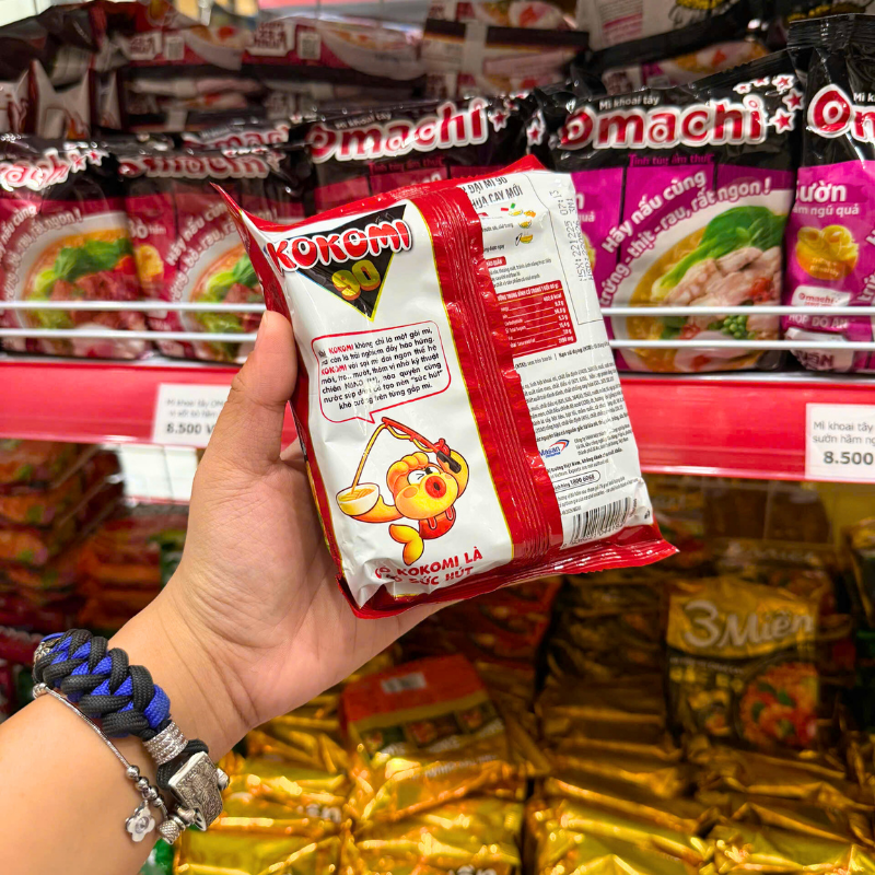 Mì Gói KOKOMI 90 Vị Tôm Chua Cay 90g 6 Mì Gói KOKOMI 90 Vị Tôm Chua Cay 90g
