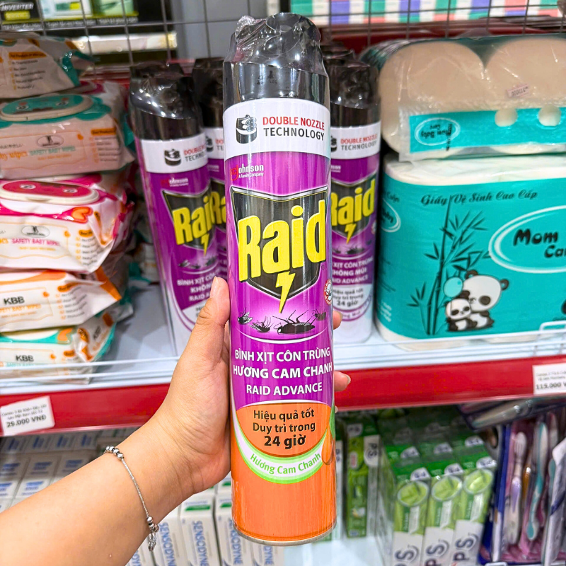Bảng giá sỉ xịt Côn Trùng RAID Hương Cam Chanh 520ml 3 Bảng giá sỉ xịt Côn Trùng RAID Hương Cam Chanh 520ml
