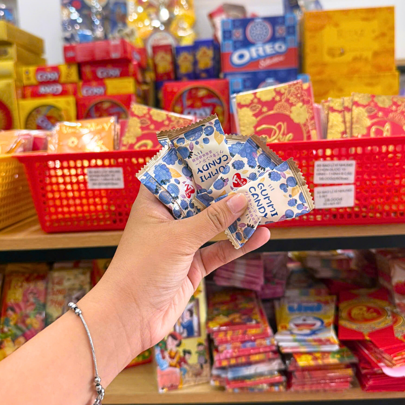 Sỉ kẹo Dẻo Gummi Candy Vị Việt Quất Hàng Xá 500g 6 Sỉ kẹo Dẻo Gummi Candy Vị Việt Quất Hàng Xá 500g