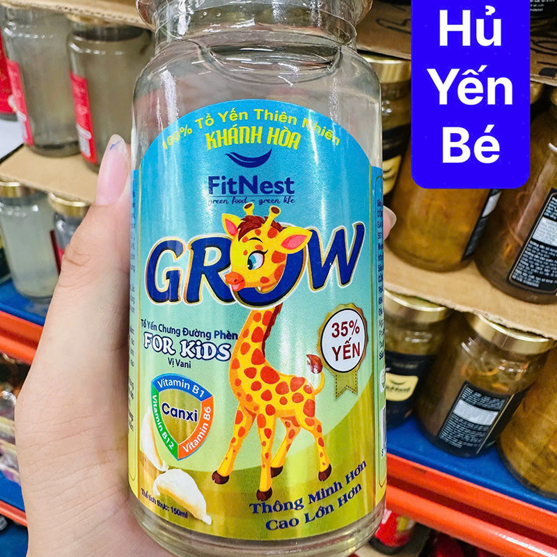 Đánh giá 1 Hủ Yến Chưng Đường Phèn Vị Vani Cho Bé Kids Grow FitNest 35% 150ml 2 Đánh giá 1 Hủ Yến Chưng Đường Phèn Vị Vani Cho Bé Kids Grow FitNest 35% 150ml