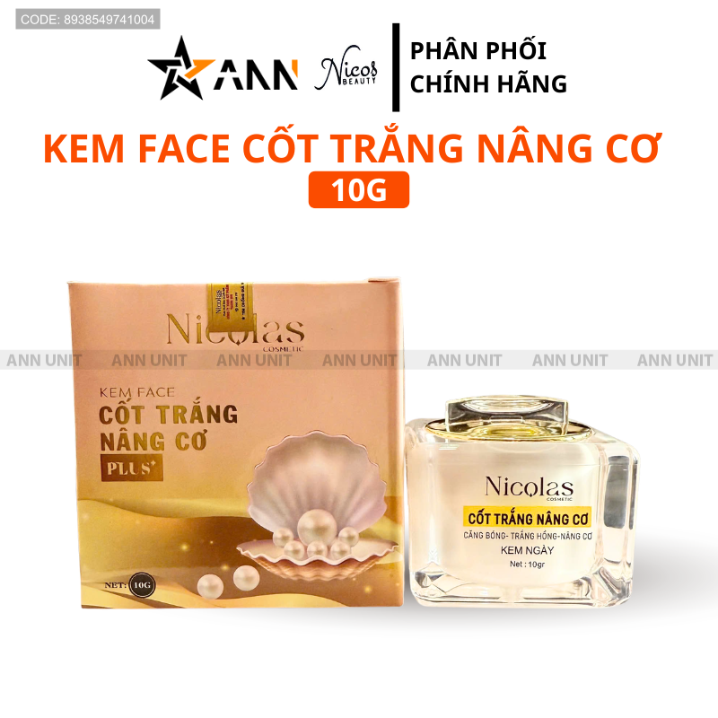 28493_face-nang-co-nicos-nikos-2_20260303164812.png Kem Face Cốt Trắng Căng Bóng Nâng Cơ Nicolas Nicos Beauty Thanh Nhi 10gr - Phiên Bản Mới - 8938549741004