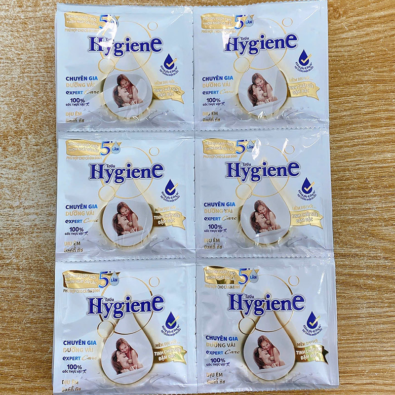 Set 24 Gói Nước Xả Vải Hygiene Màu Trắng 20ml - Nước Xả Vải Thái Lan Tinh Chất Sữa Đậm Đặc 2 Set 24 Gói Nước Xả Vải Hygiene Màu Trắng 20ml - Nước Xả Vải Thái Lan Tinh Chất Sữa Đậm Đặc